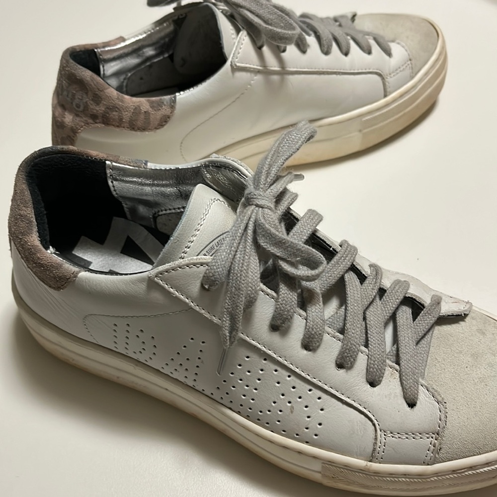 P448 | Thea White Leopard Size 36